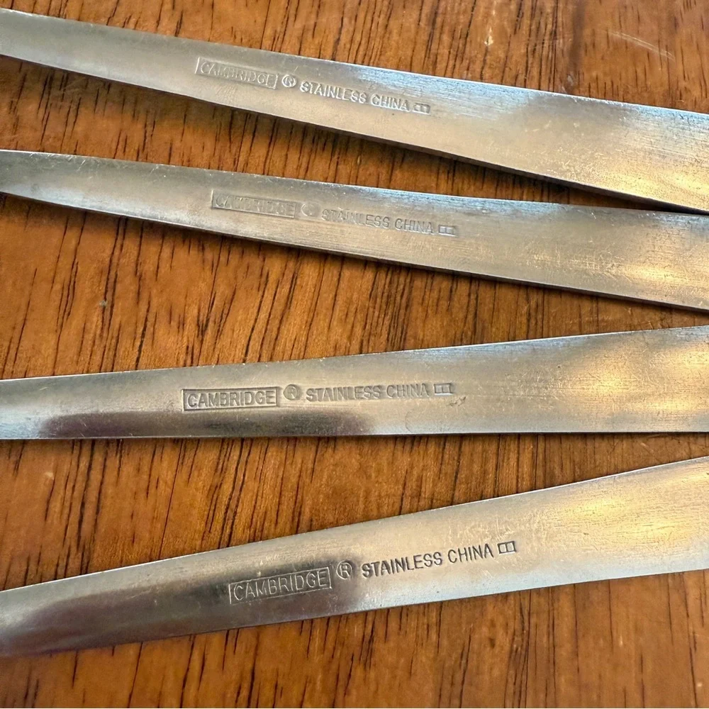 Cambridge Stainless Steel Flatware Replacement Pcs 2 Spoons 1 Fork 1 Salad‎ Fork